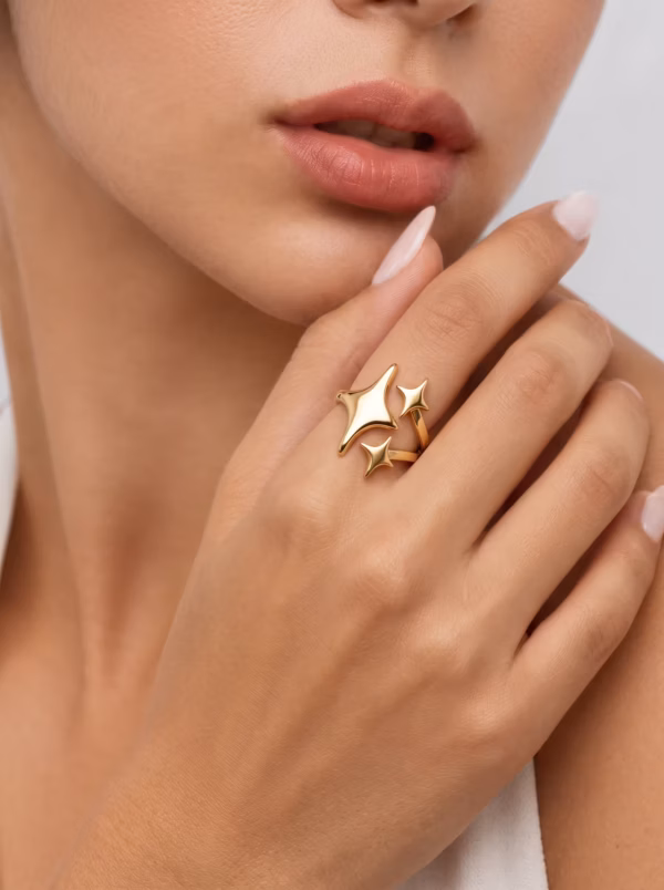 Triple Star Ring