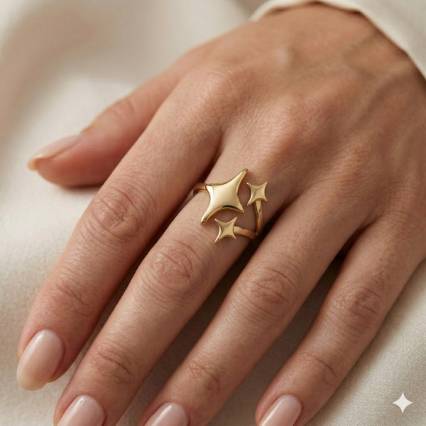 Triple Star Ring