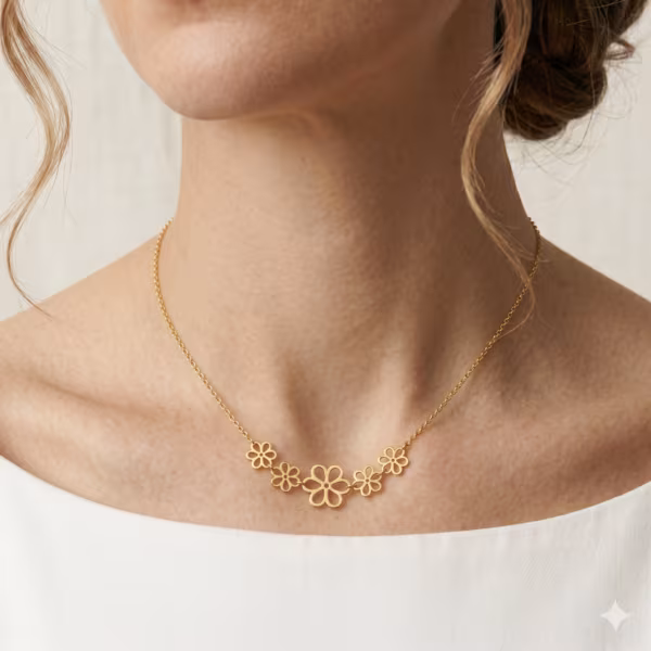 Five Flower Necklace