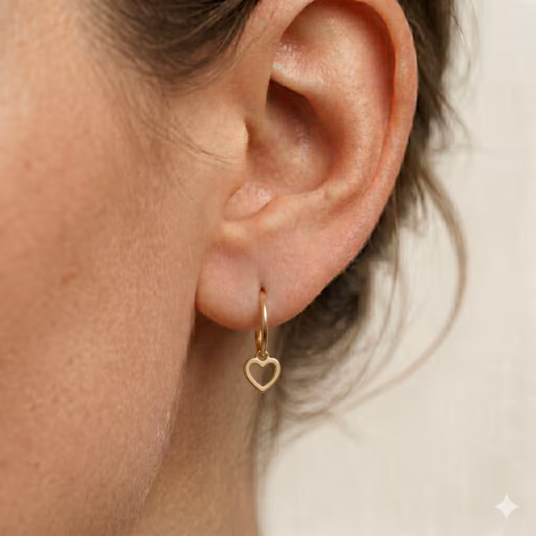 Heart Drop Earrings