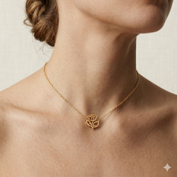 Rose Flower Necklace
