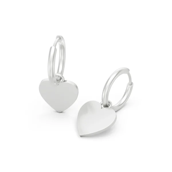 Heart Hoop Earrings