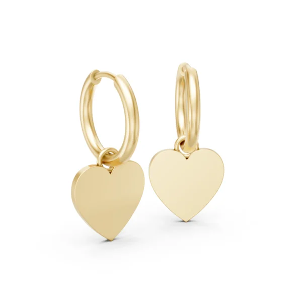 Heart Hoop Earrings