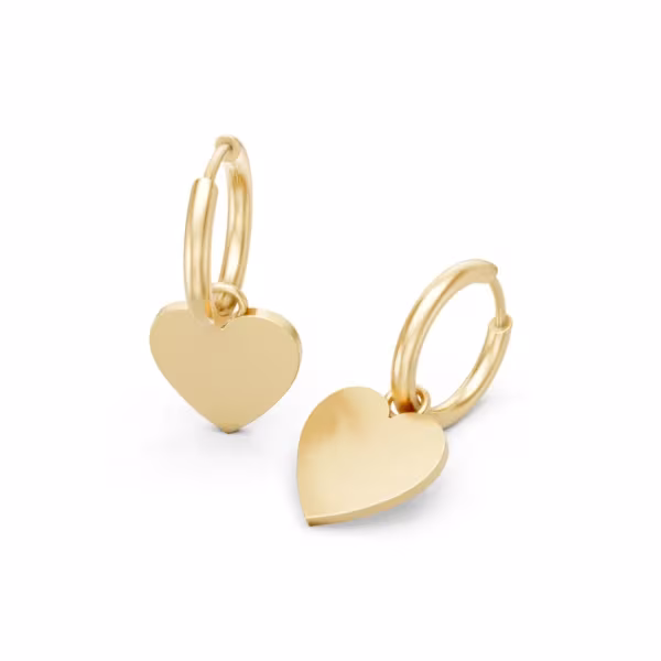Heart Hoop Earrings
