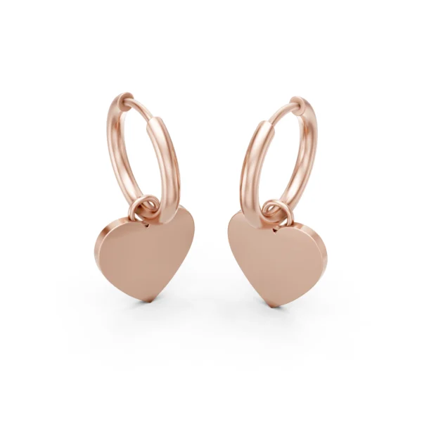 Heart Hoop Earrings