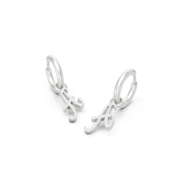 Initial Hoop Earrings