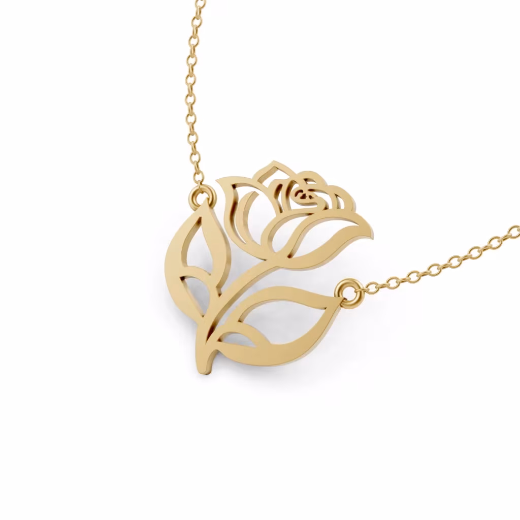 Rose Flower Necklace