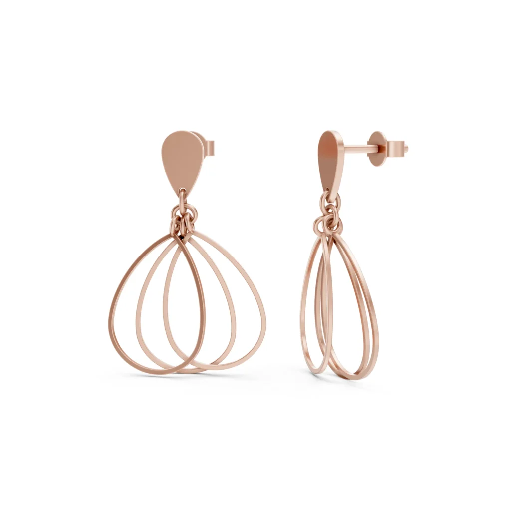 Triple Teardrop Earrings