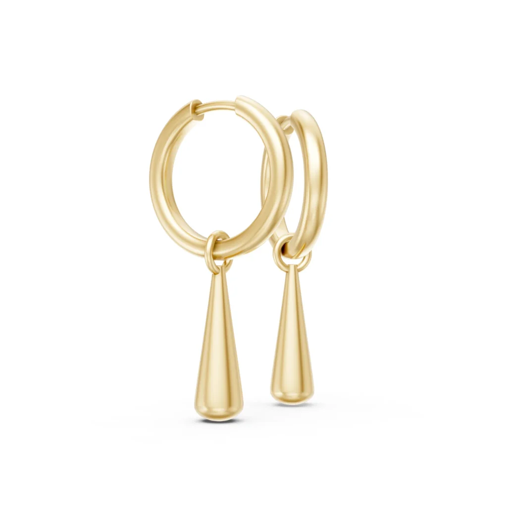 Water Drop Hoop Earrings