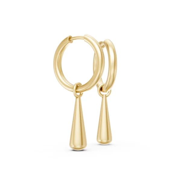 Water Drop Hoop Earrings