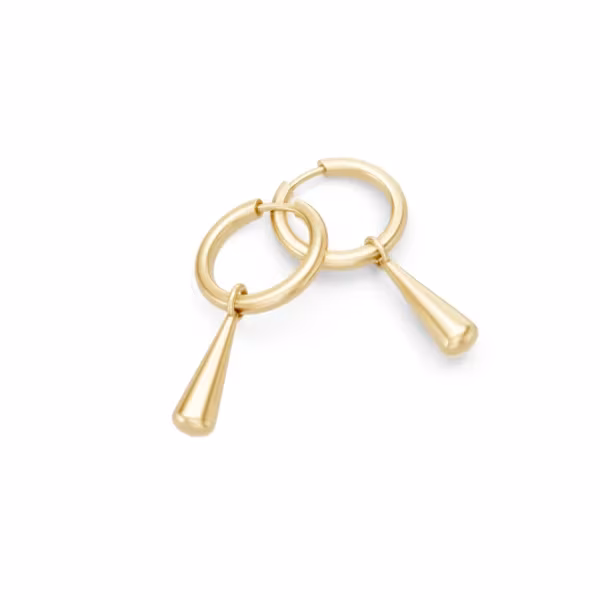 Water Drop Hoop Earrings