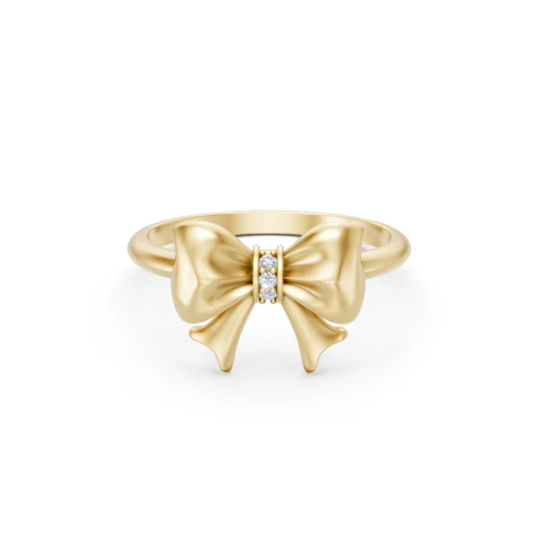 Diamond Ribbon Ring