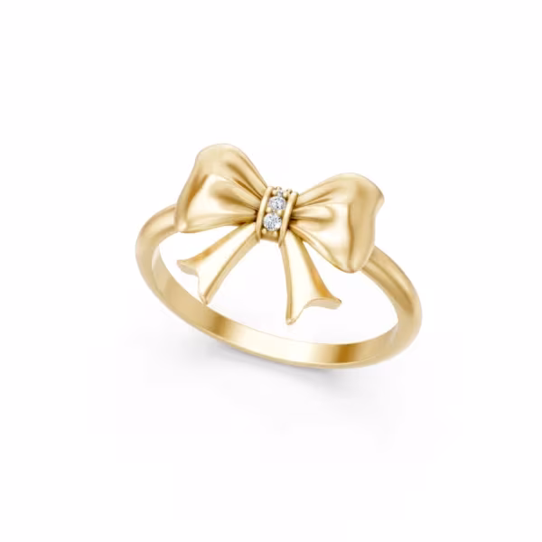 Diamond Ribbon Ring