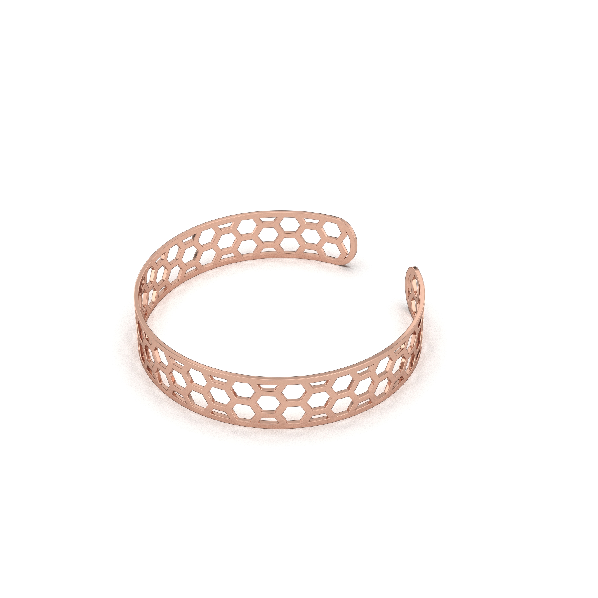 Honeycomb Cuff Bangle