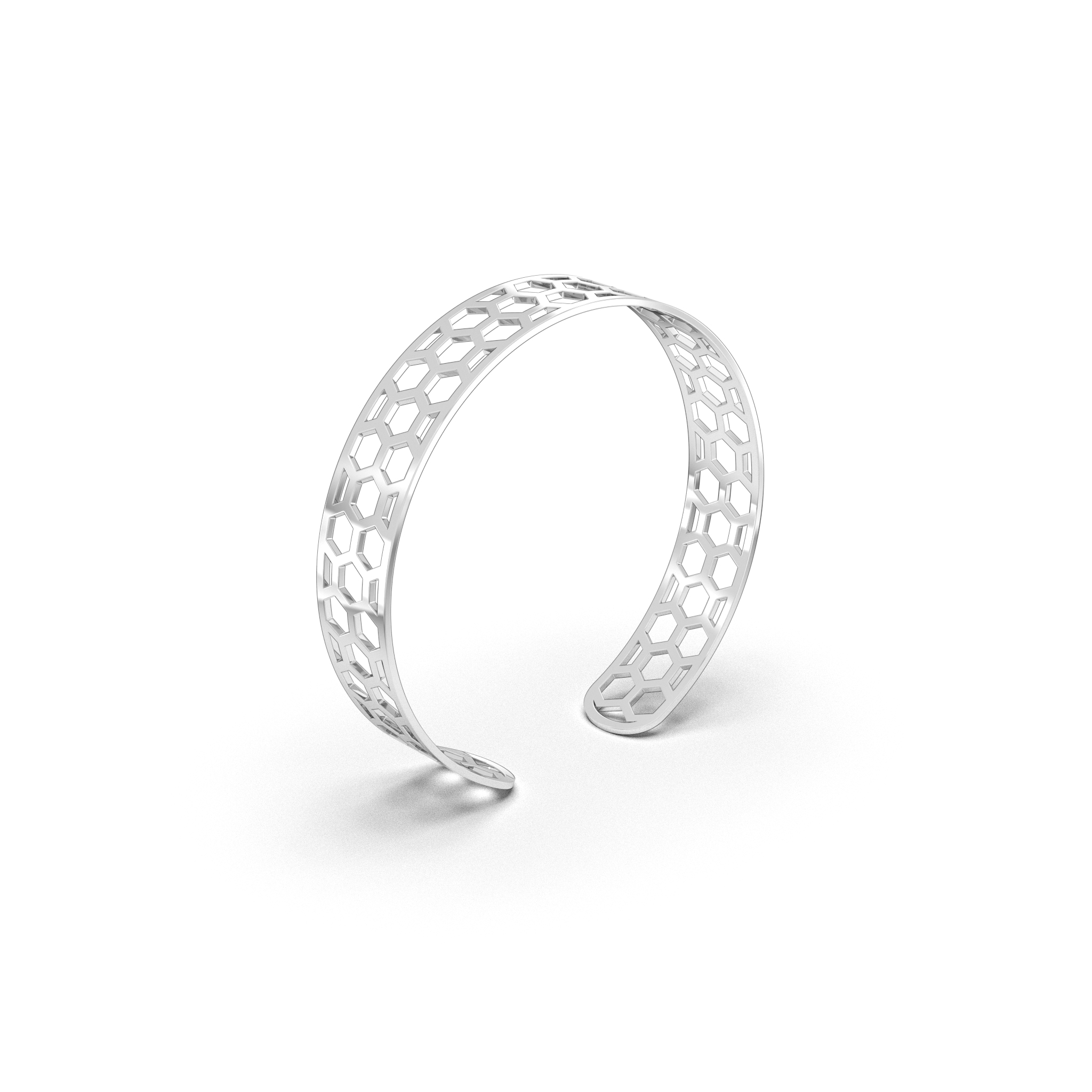 Honeycomb Cuff Bangle