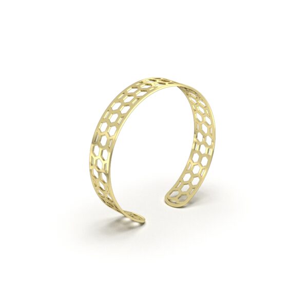Honeycomb Cuff Bangle
