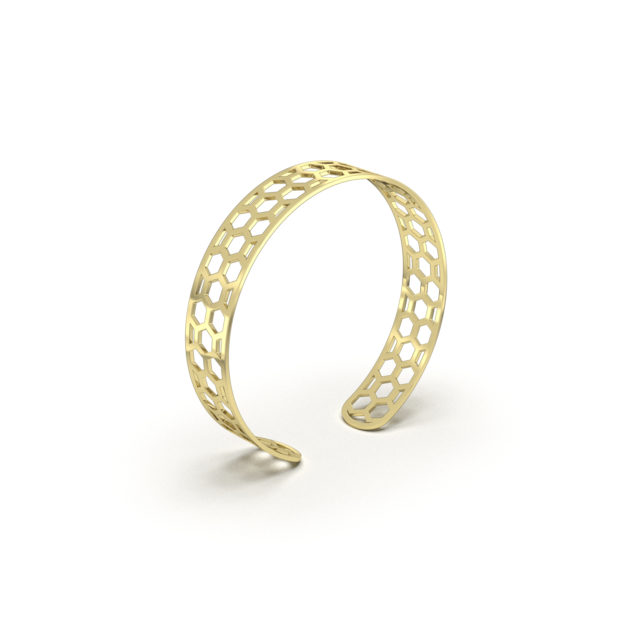Honeycomb Cuff Bangle