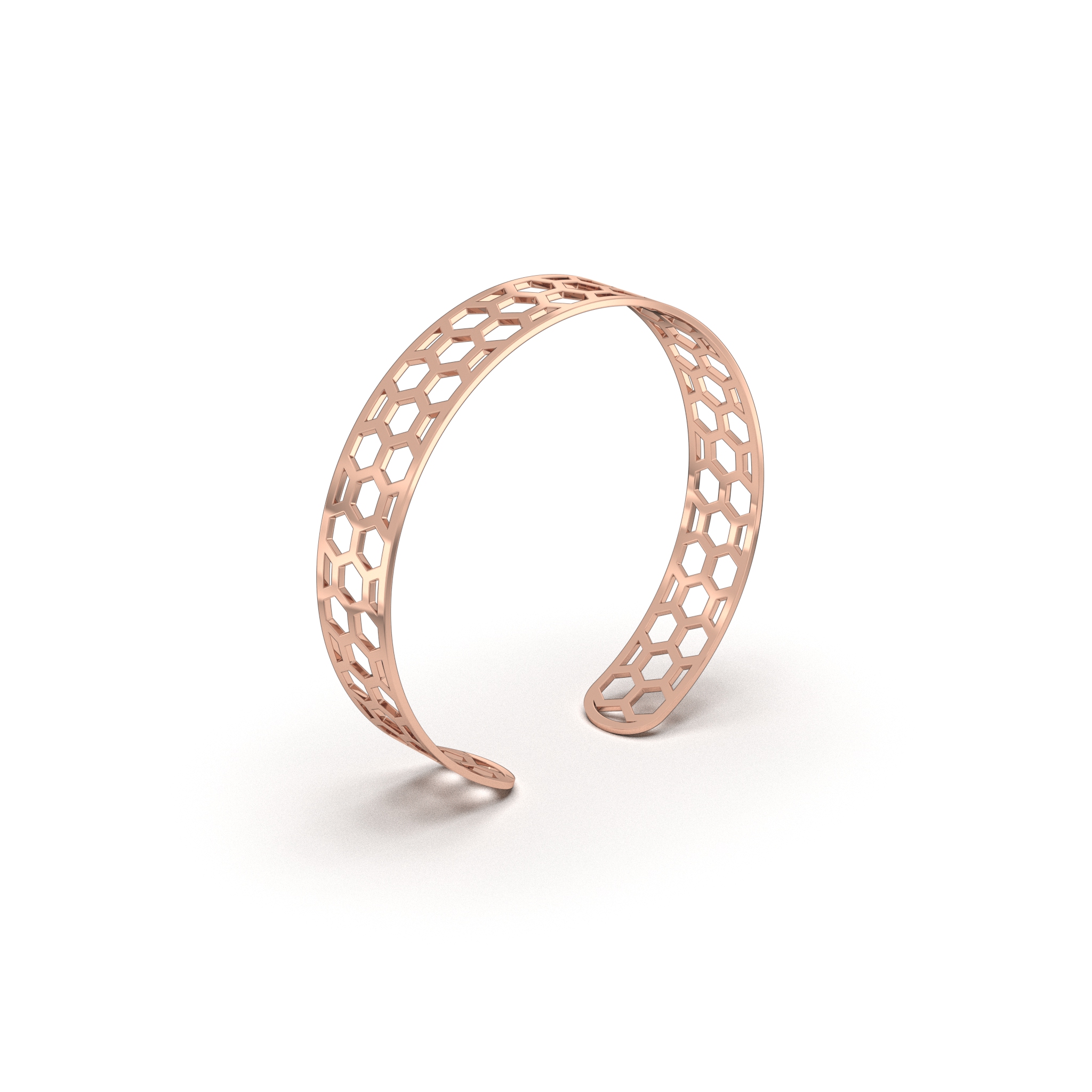 Honeycomb Cuff Bangle
