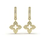 Crystal Clover Hoops