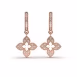 Crystal Clover Hoops