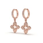 Crystal Clover Hoops