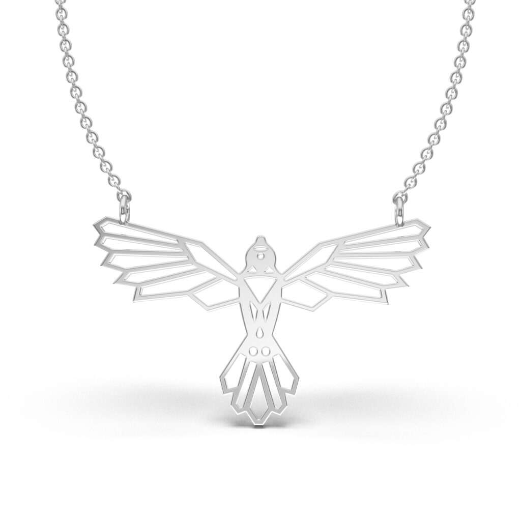 Geometric Eagle Necklace