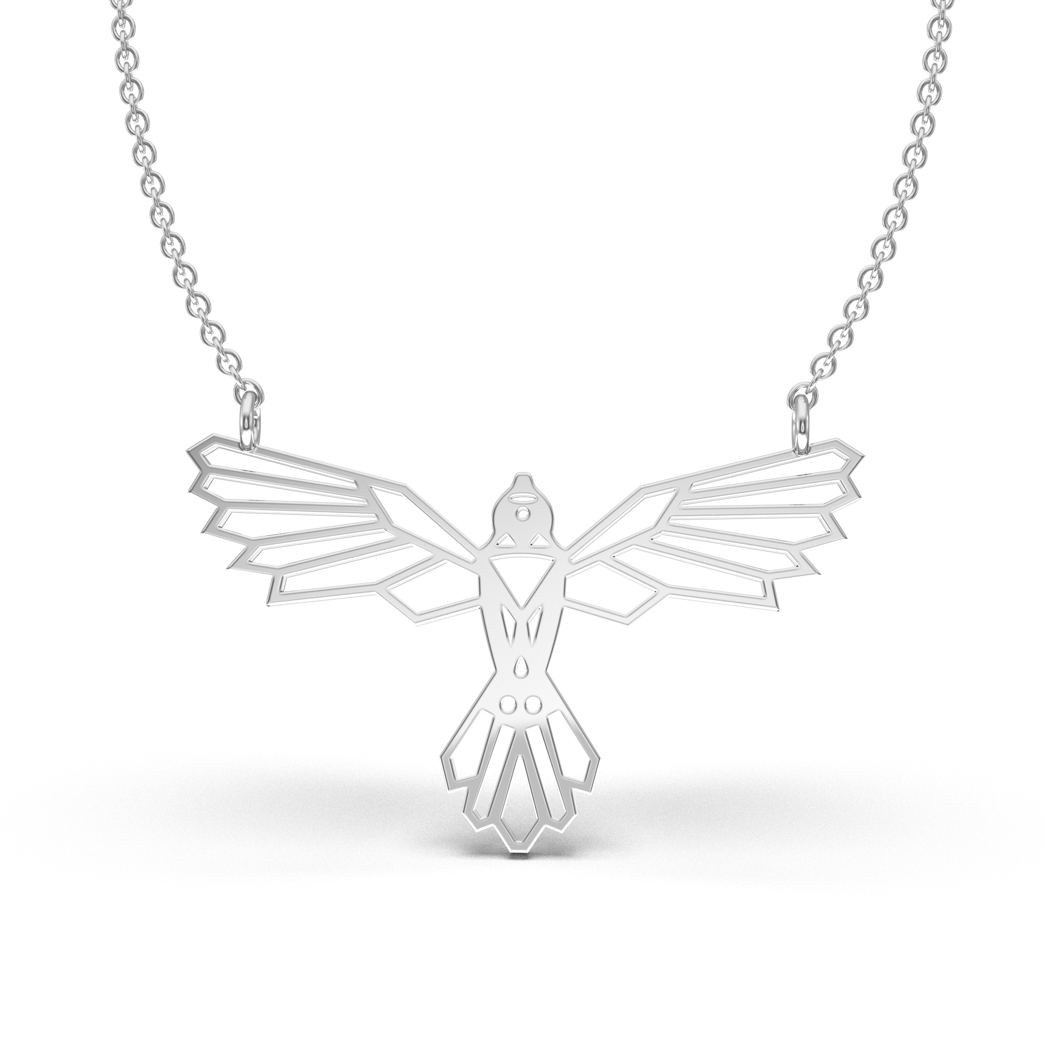Geometric Eagle Necklace