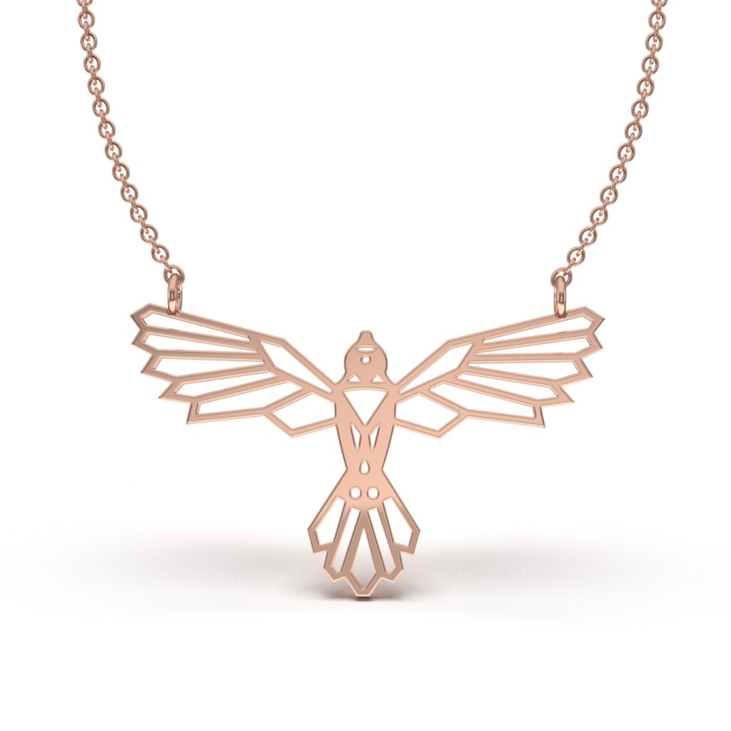 Geometric Eagle Necklace
