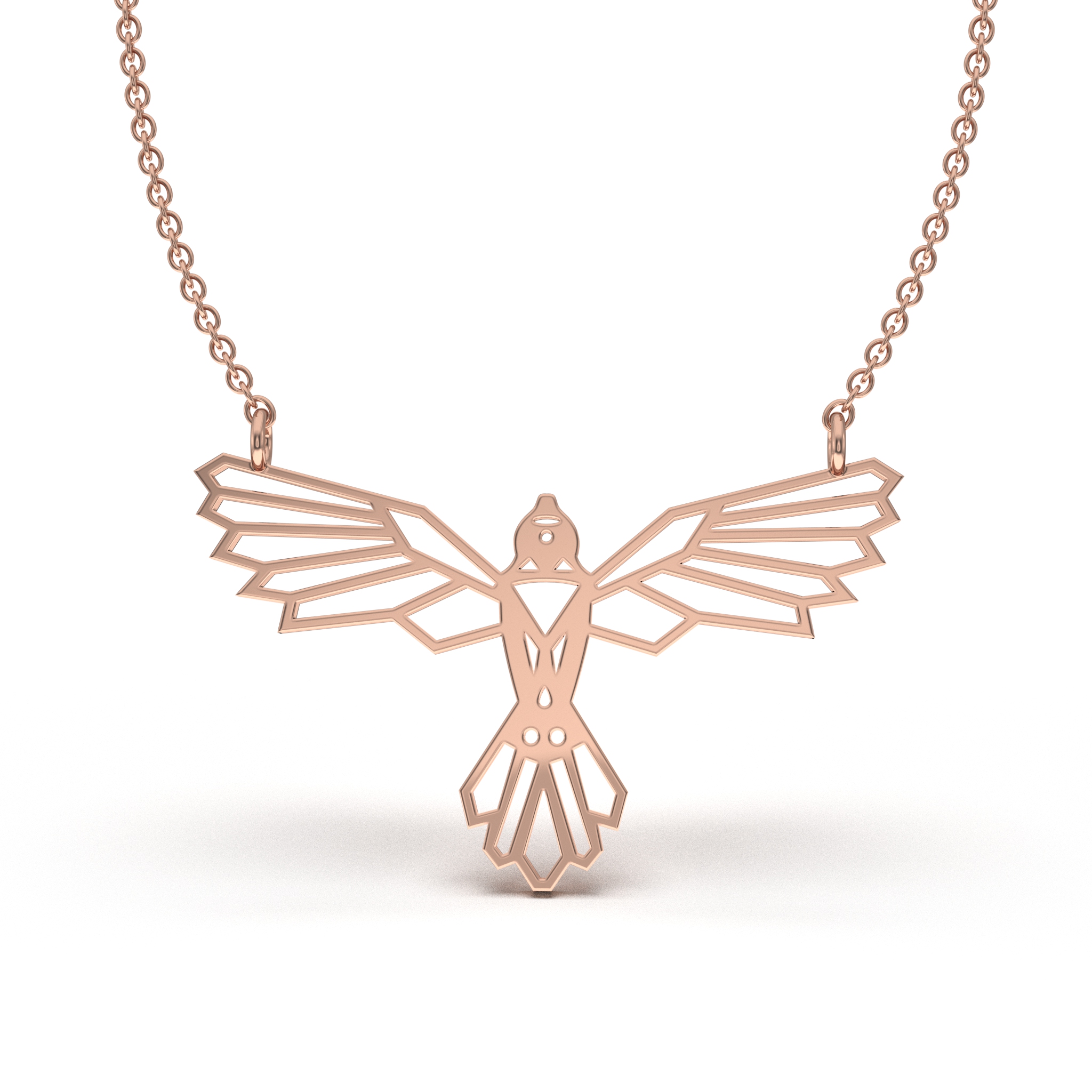 Geometric Eagle Necklace