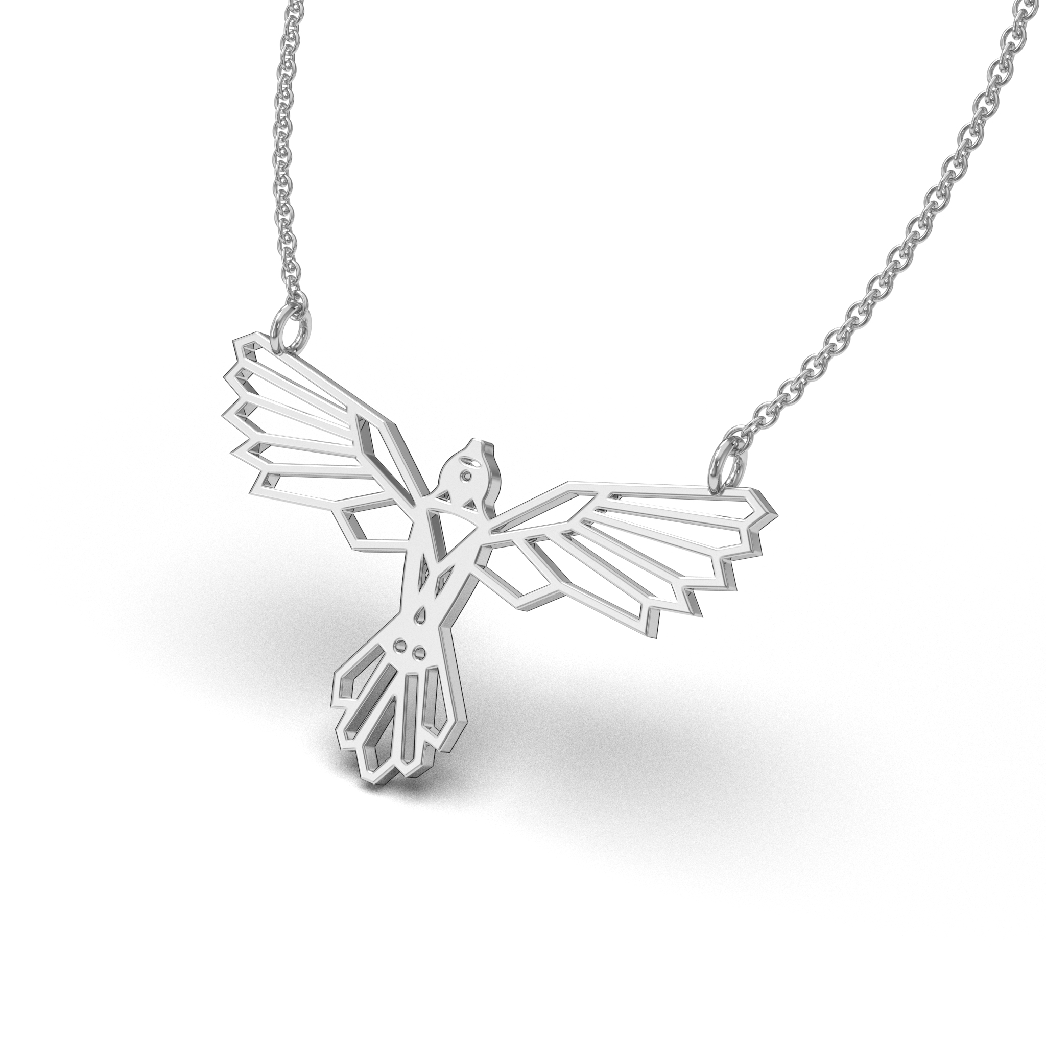 Geometric Eagle Necklace