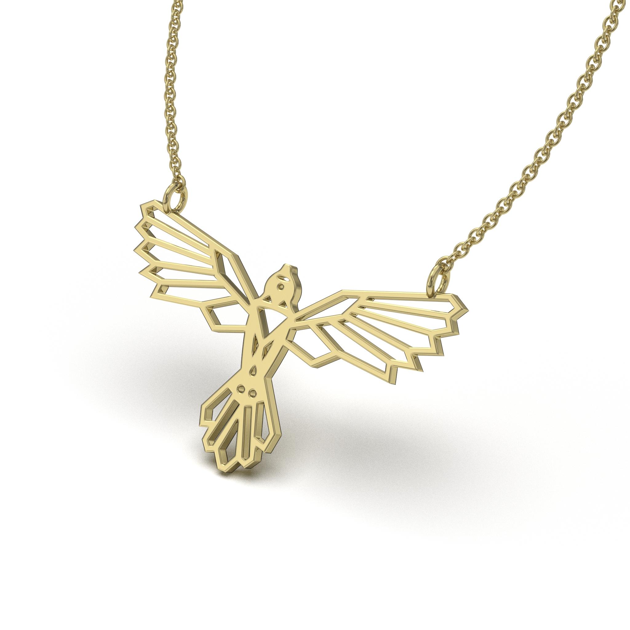 Geometric Eagle Necklace