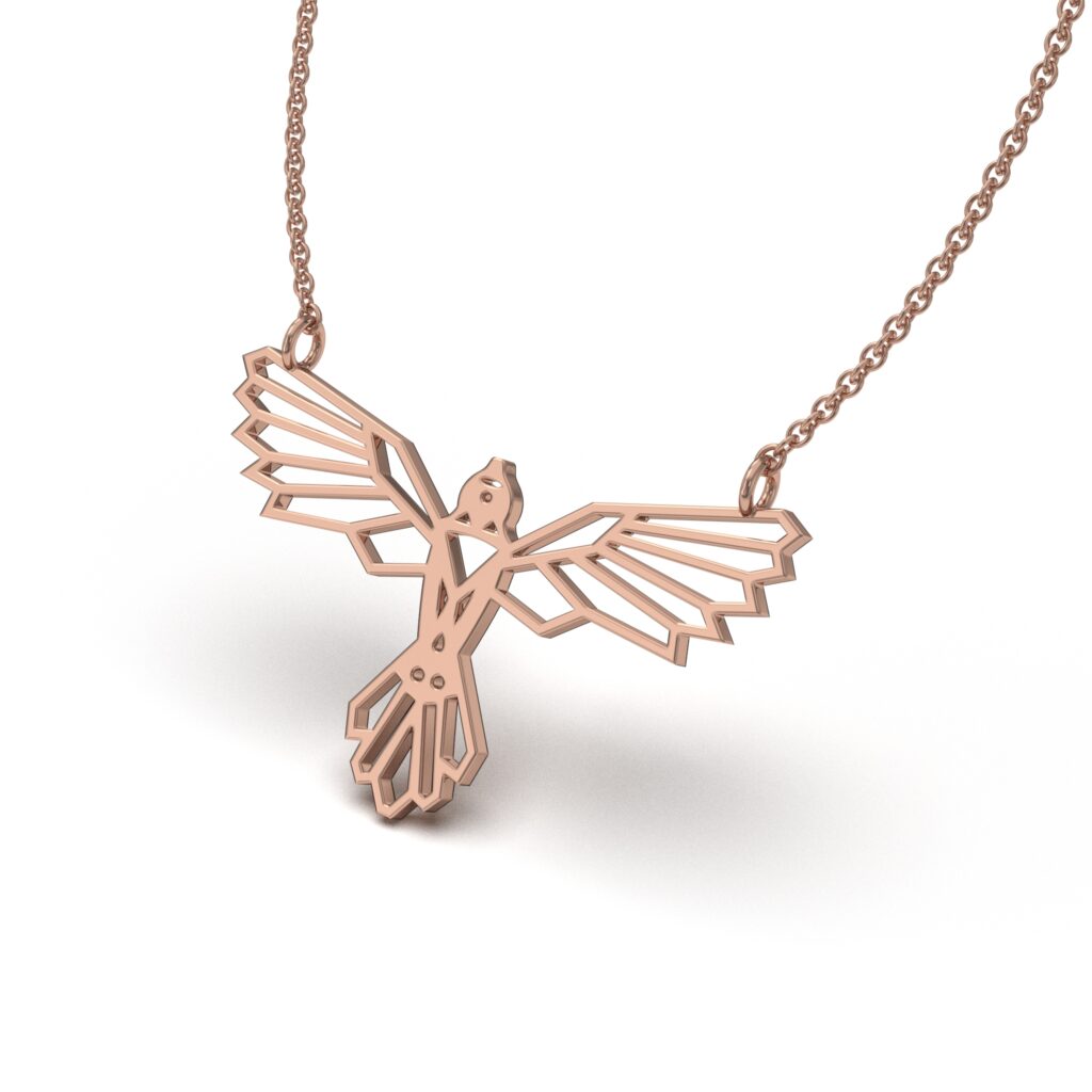 Geometric Eagle Necklace