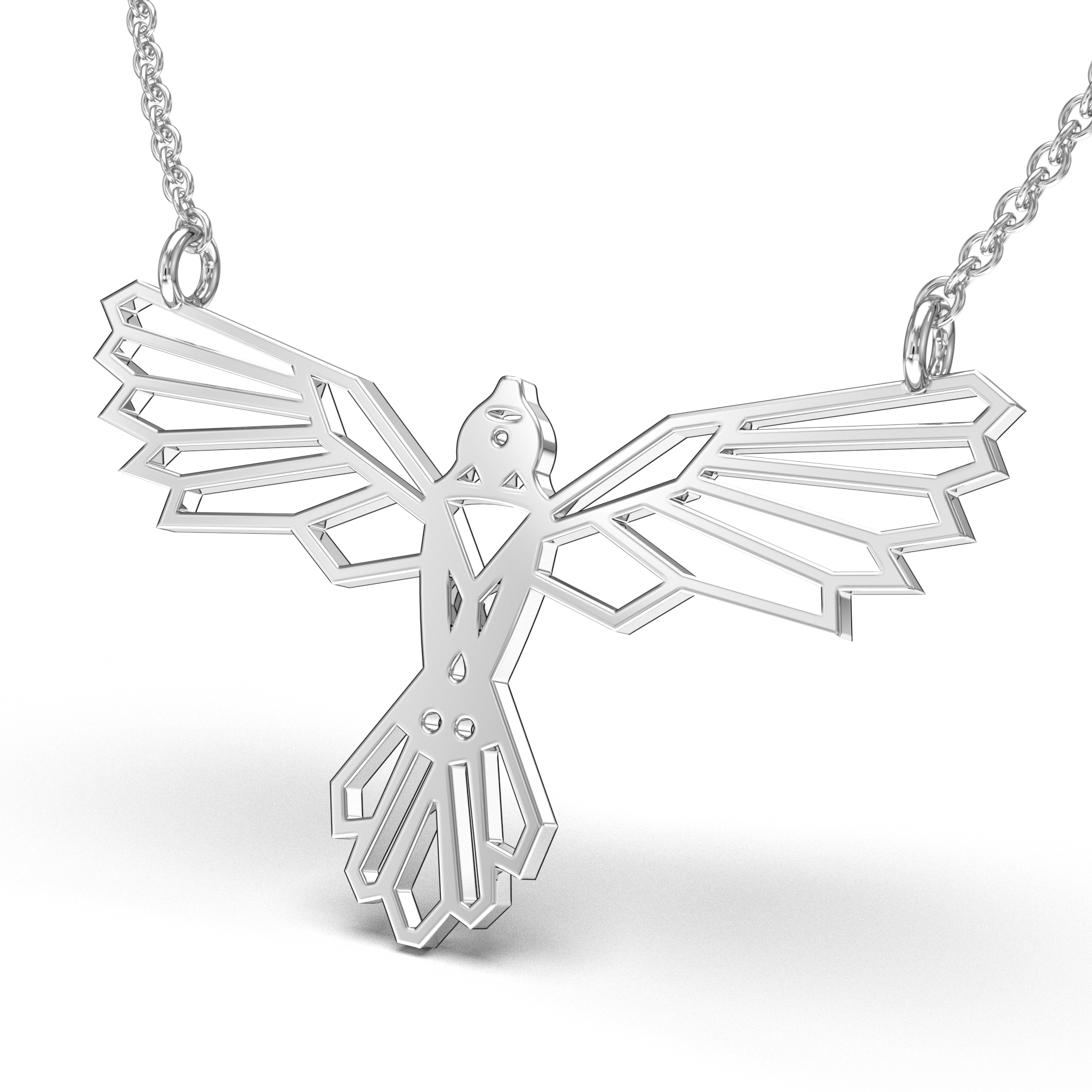 Geometric Eagle Necklace