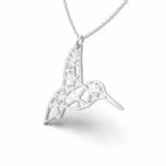 Geometric Hummingbird Necklace