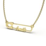 Script Pin Necklace