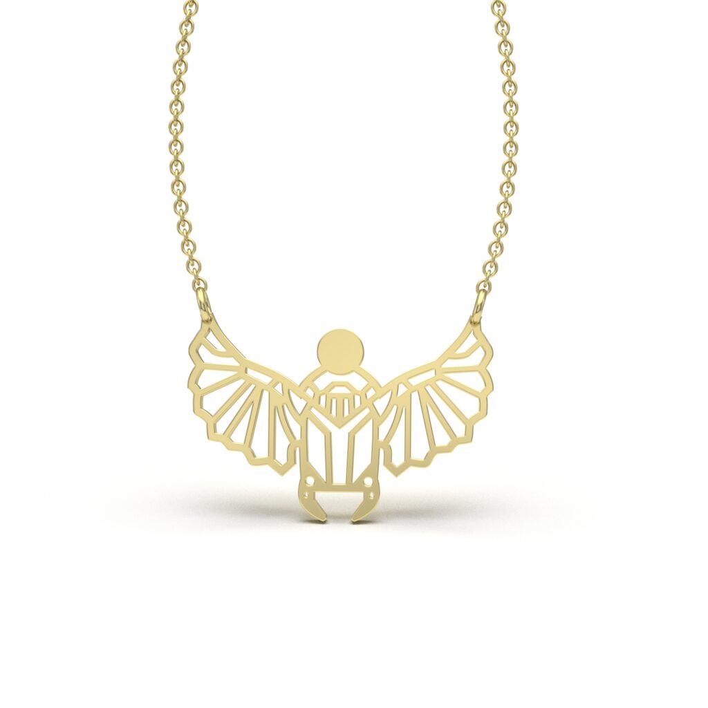 Winged Beetle Pendant