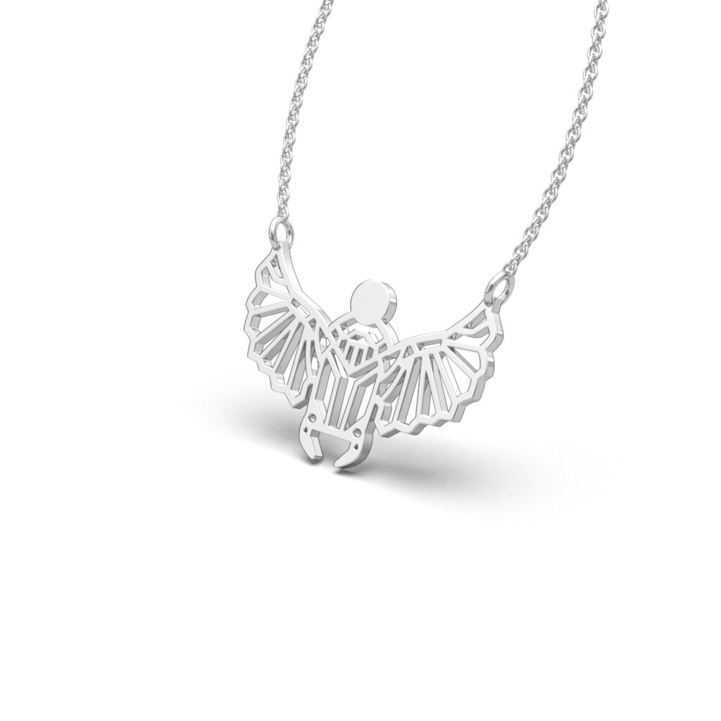 Winged Beetle Pendant