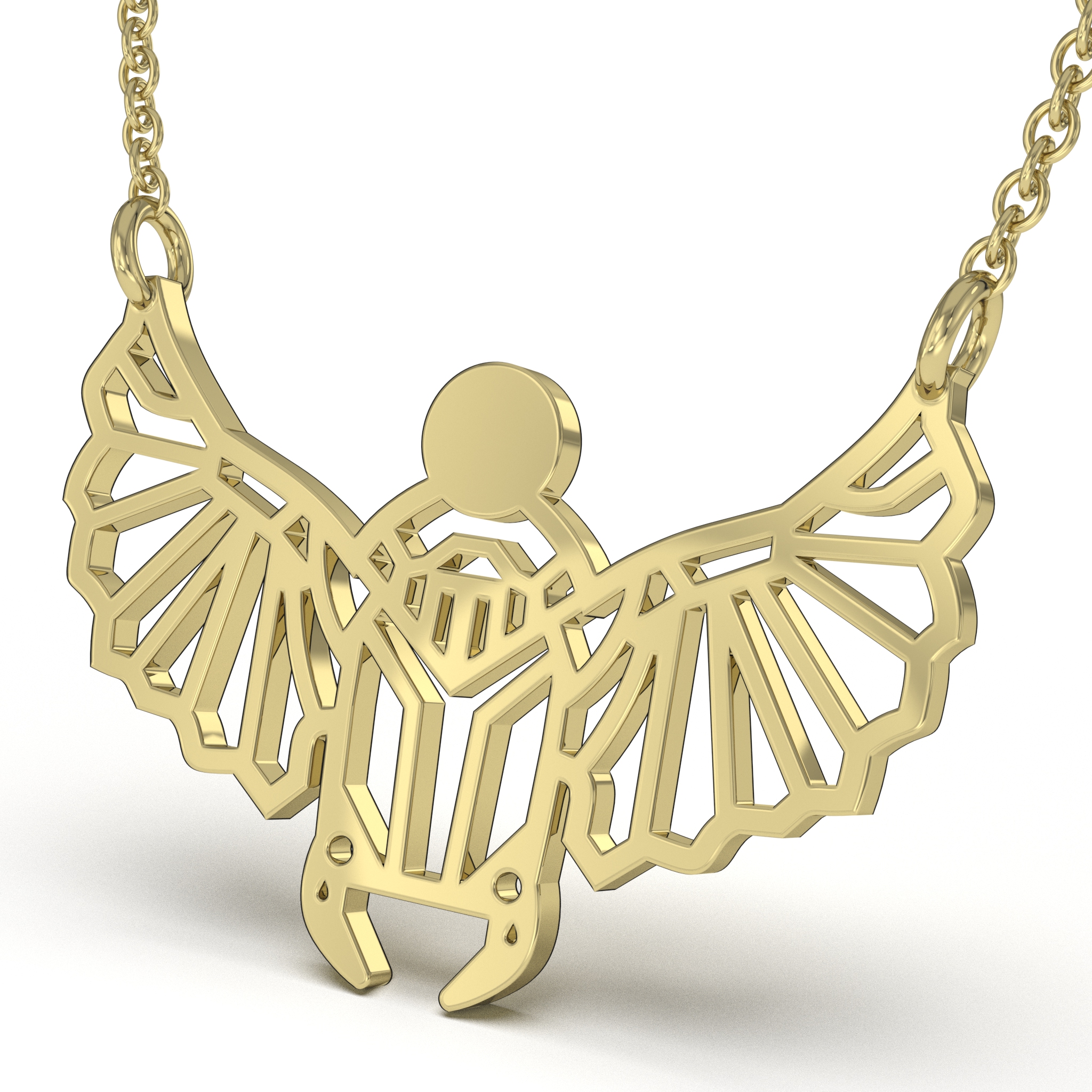 Winged Beetle Pendant