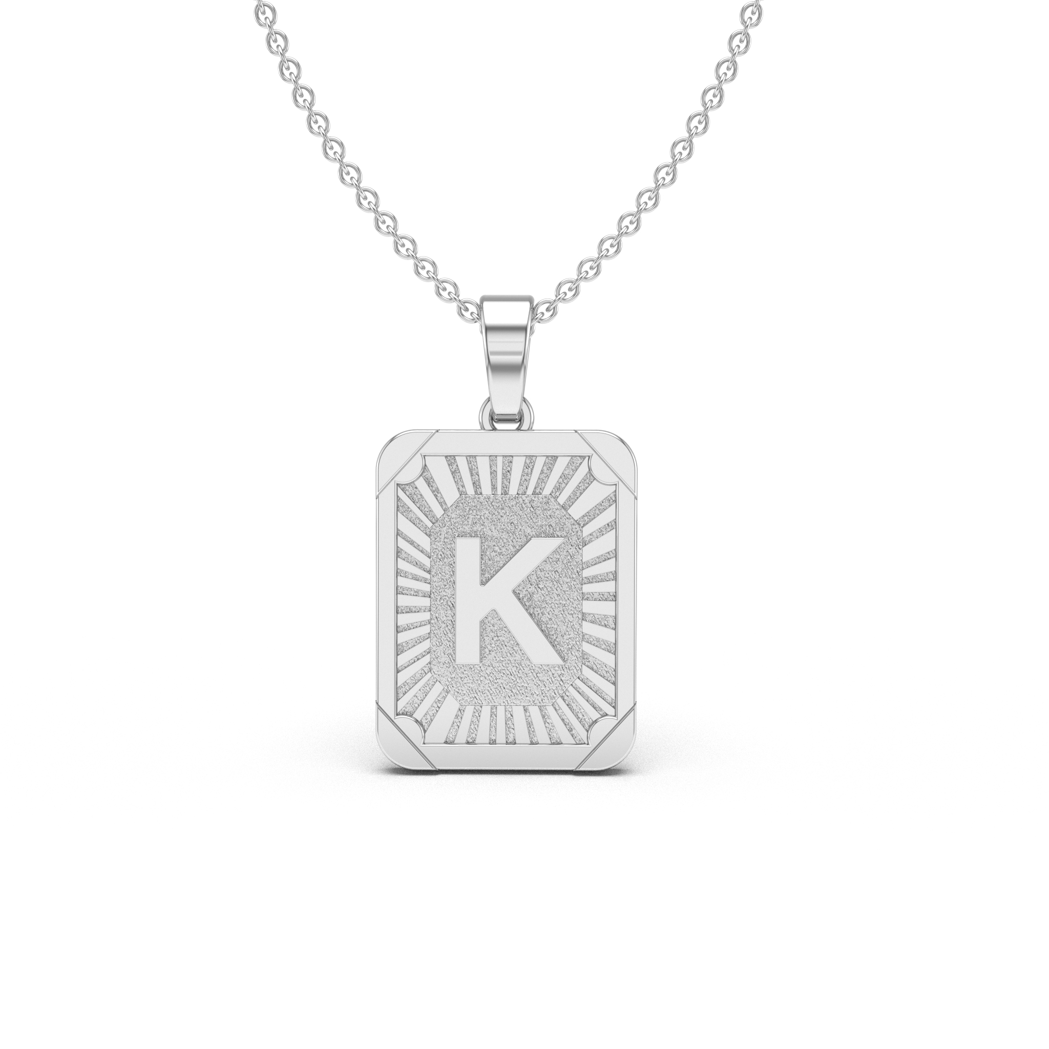 Sunburst Initial Charm