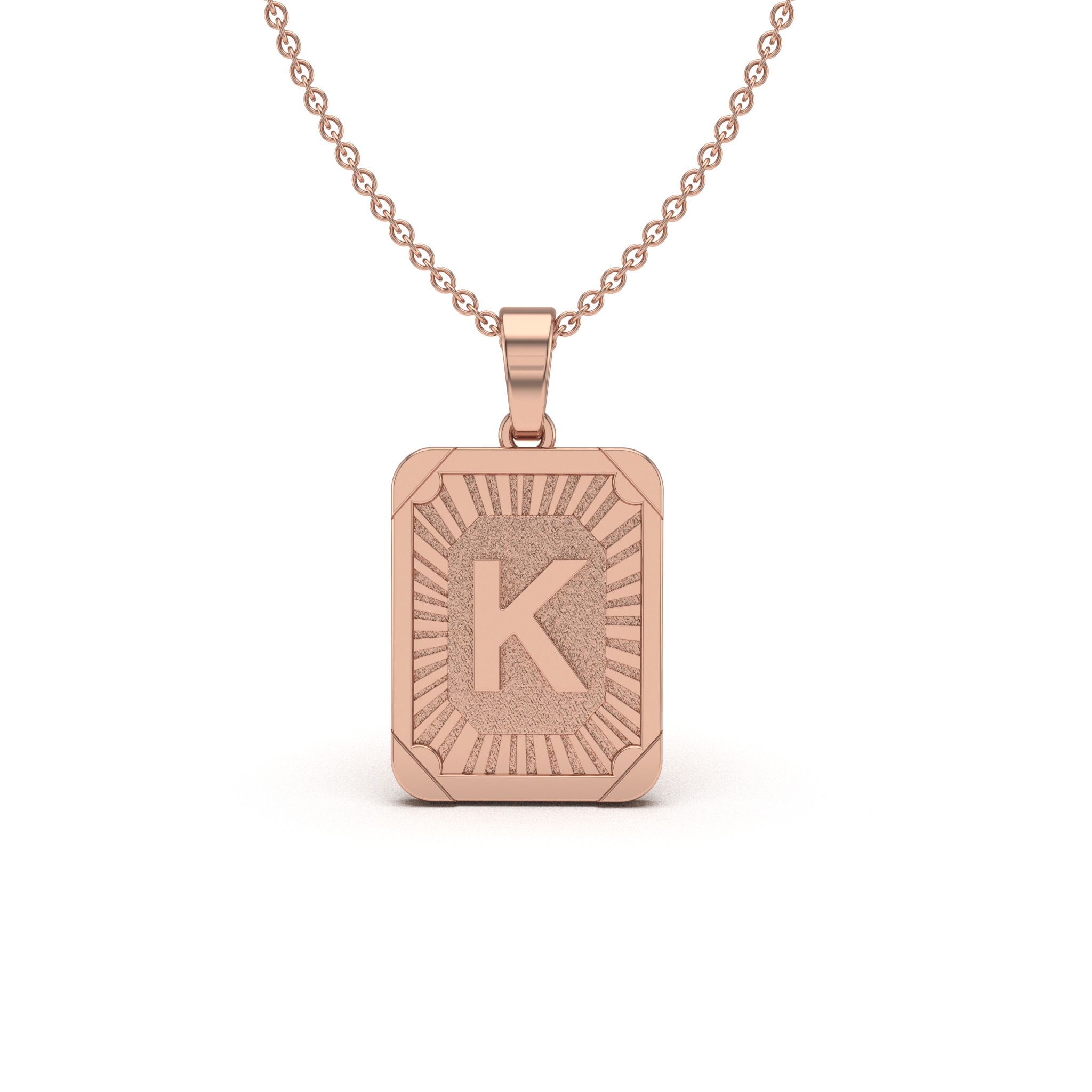 Sunburst Initial Charm