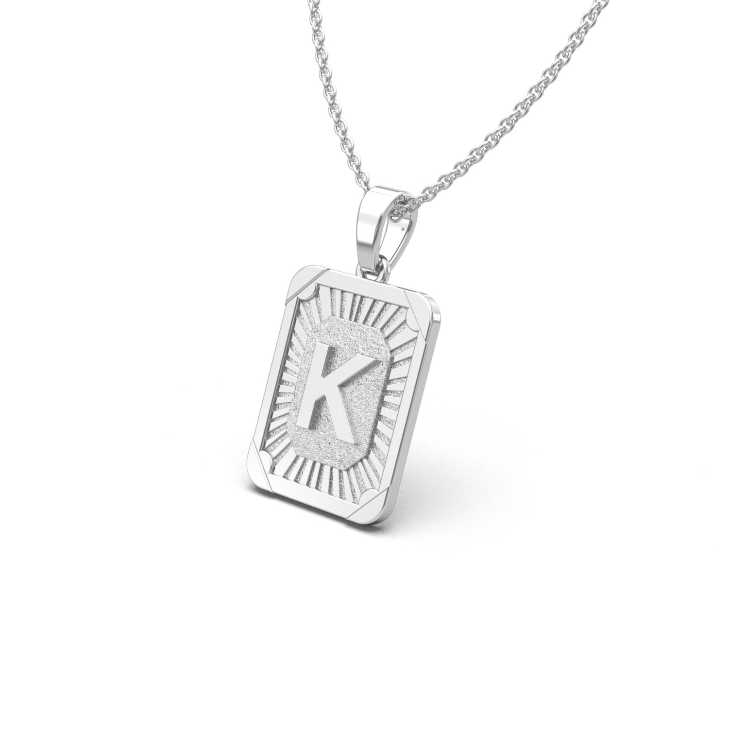 Sunburst Initial Charm