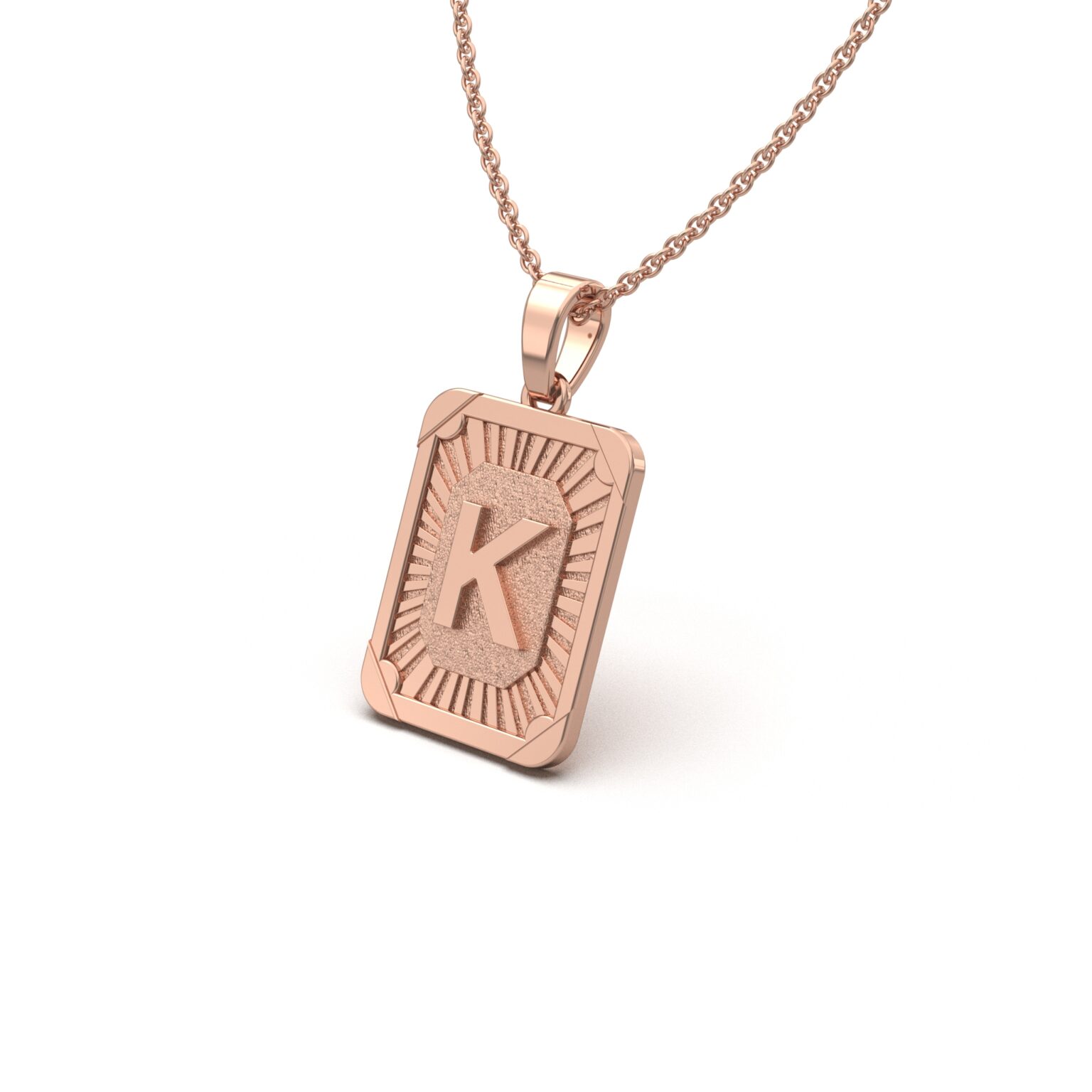 Sunburst Initial Charm