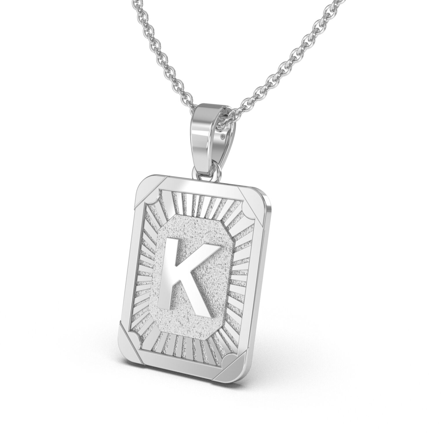 Sunburst Initial Charm