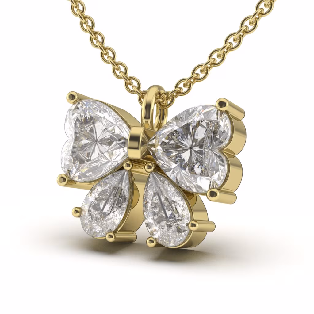 Crystal Butterfly Charm