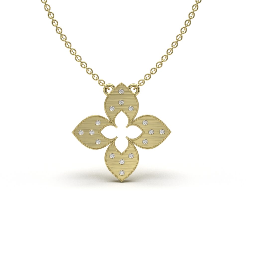 Crystal Clover Charm