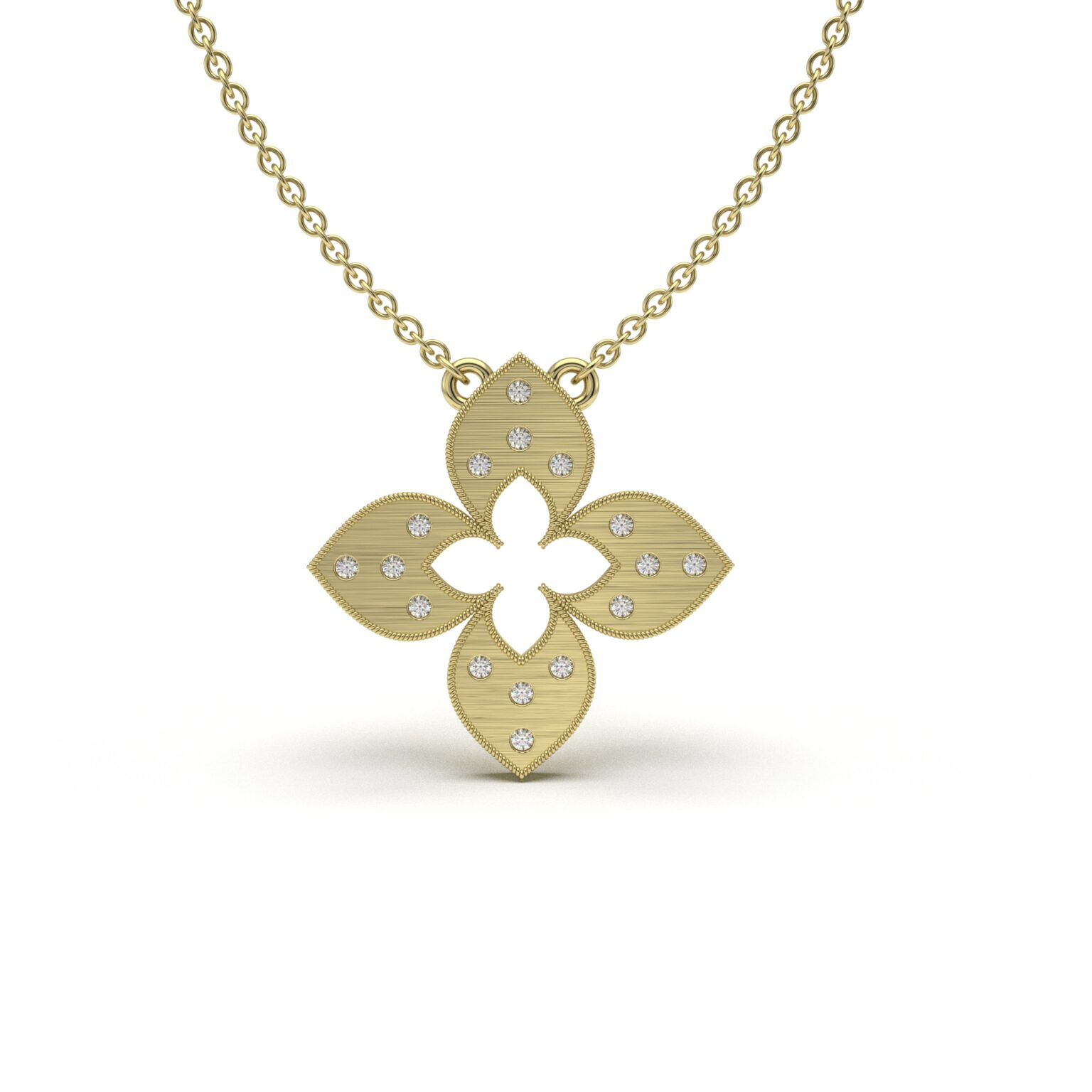 Crystal Clover Charm