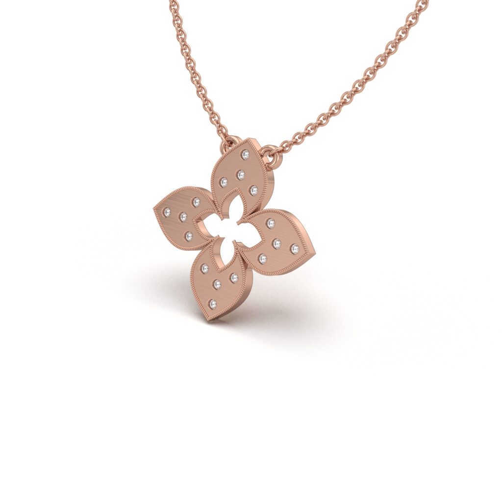 Crystal Clover Charm