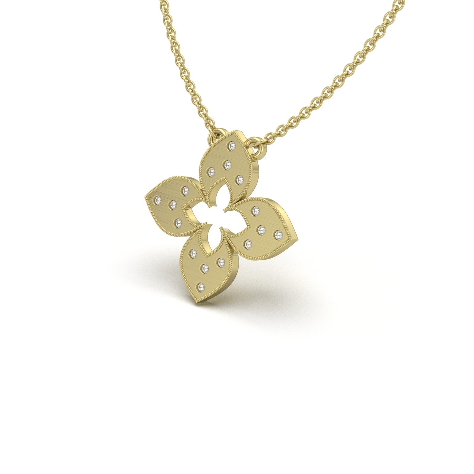 Crystal Clover Charm