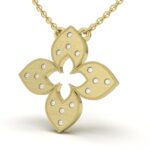 Crystal Clover Charm