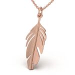 Elegant boho feather